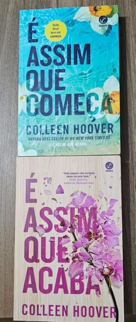 Livros É assim que acaba e É assim que começa - Colleen Hoover 