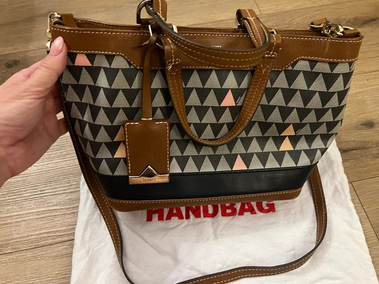 Bolsa Schutz Original - Couro Legítimo e Sintético - Pouco Usada - Foto 2