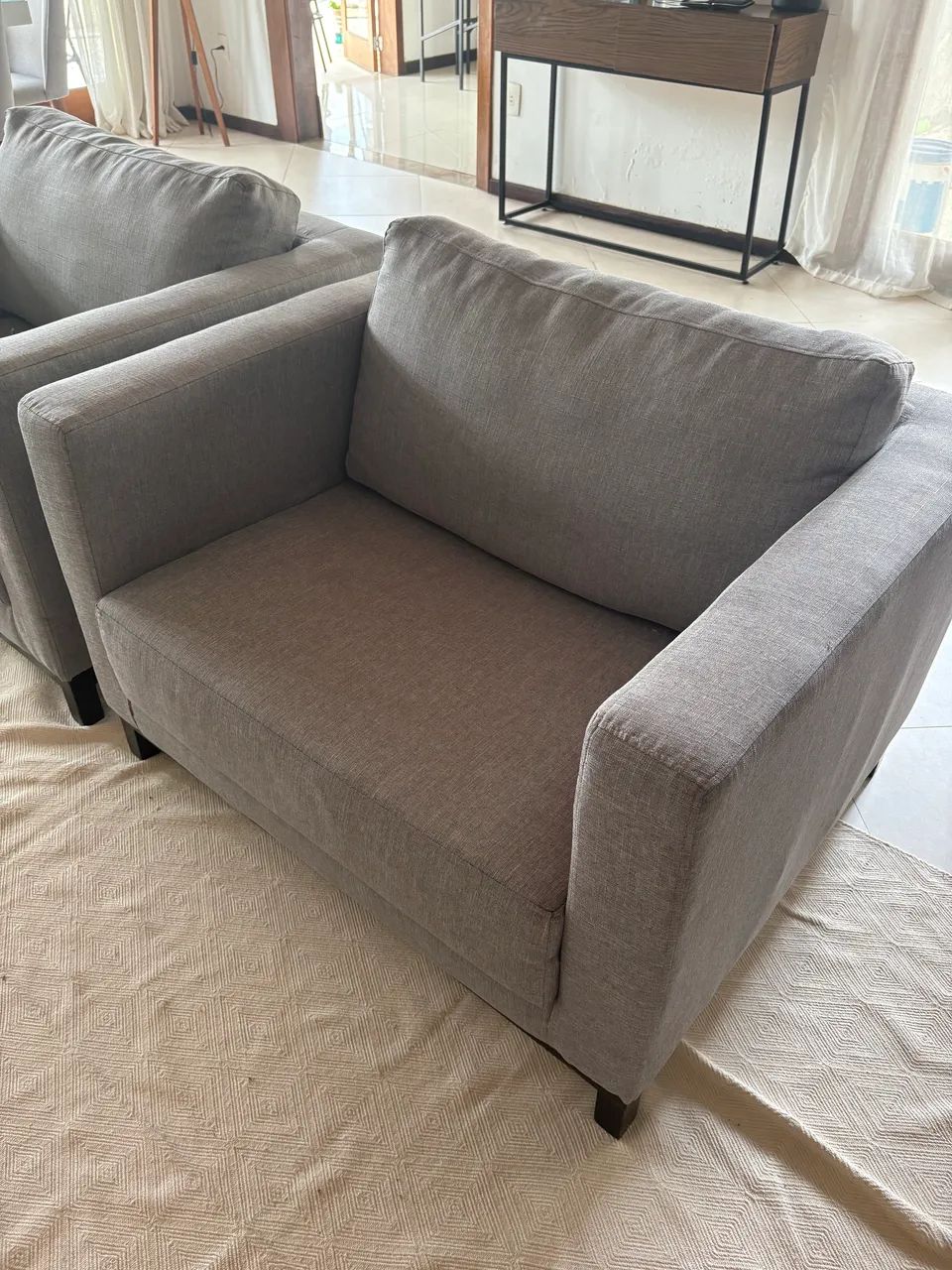 Conjunto de poltronas de linho Apolo - Foto 4