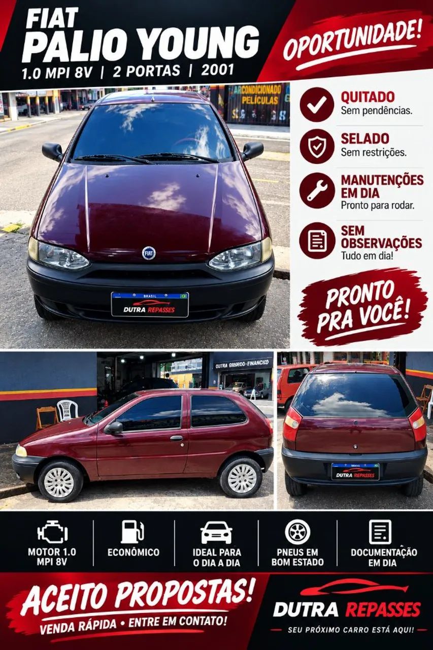 Fiat Palio Young 1.0 MPI 8V 2P 2001