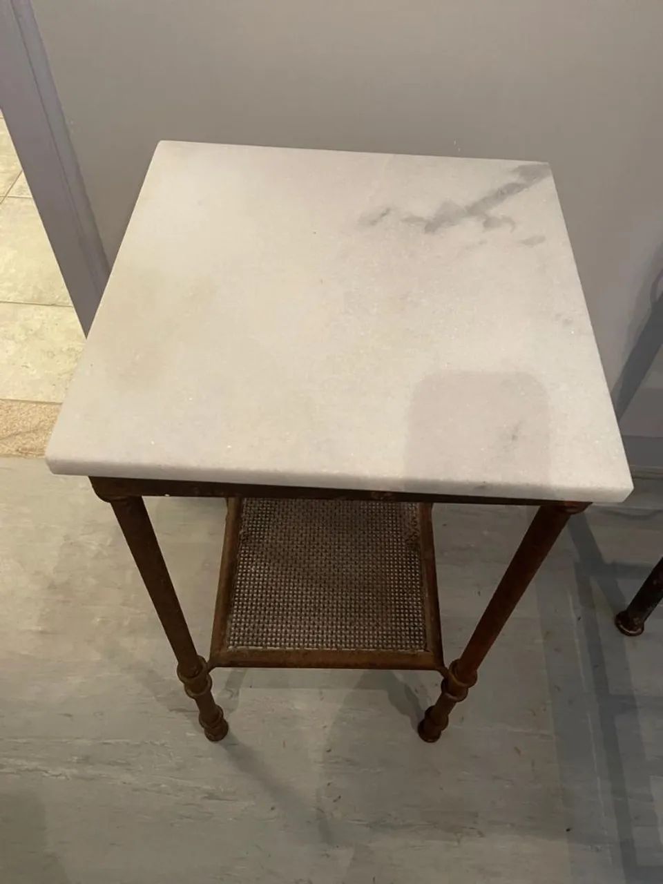 Mesa cabeceira em aço corten - Foto 2