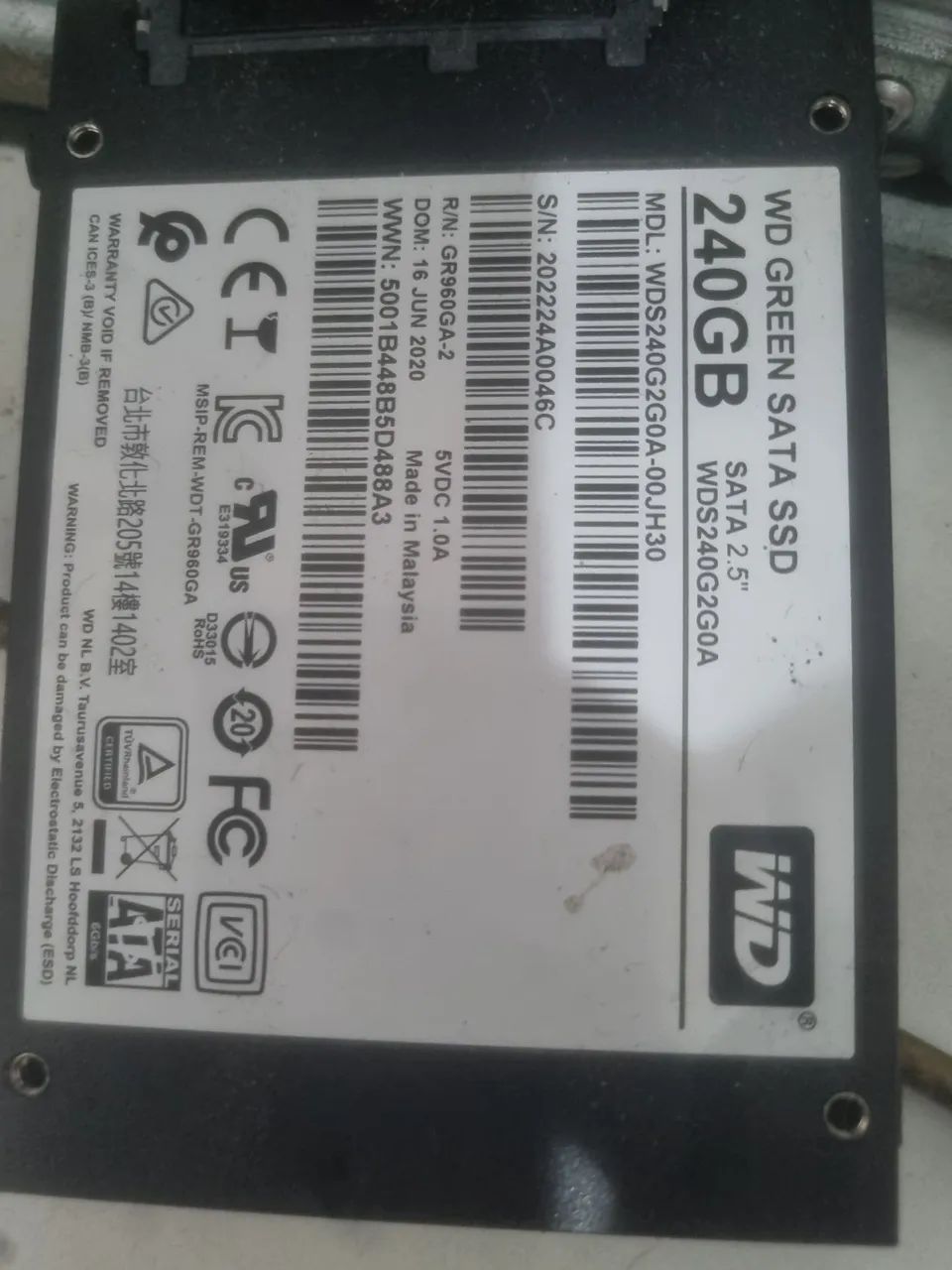 SSD WD GREEN