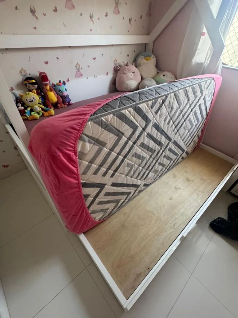 CAMA COM CAMA AUXILIAR ESTILO CASINHA EM MDF - Foto 3