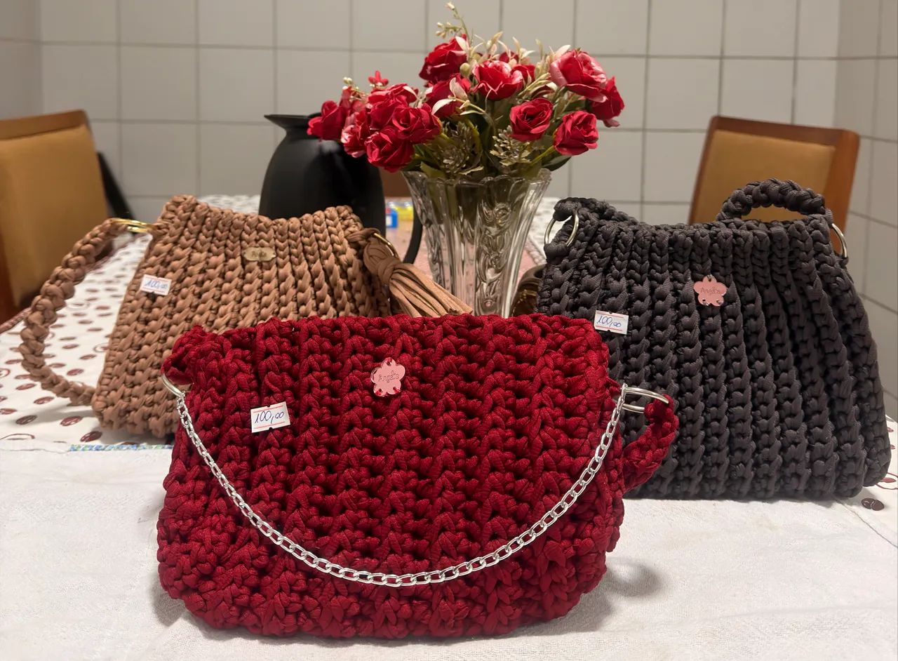Bolsa em Crochê  - Foto 3
