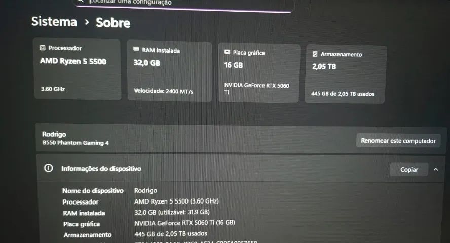 setup gamer completo rtx5060 ti 16gb - Foto 2