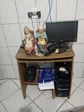vendo computador completo com a estante  - Foto 2