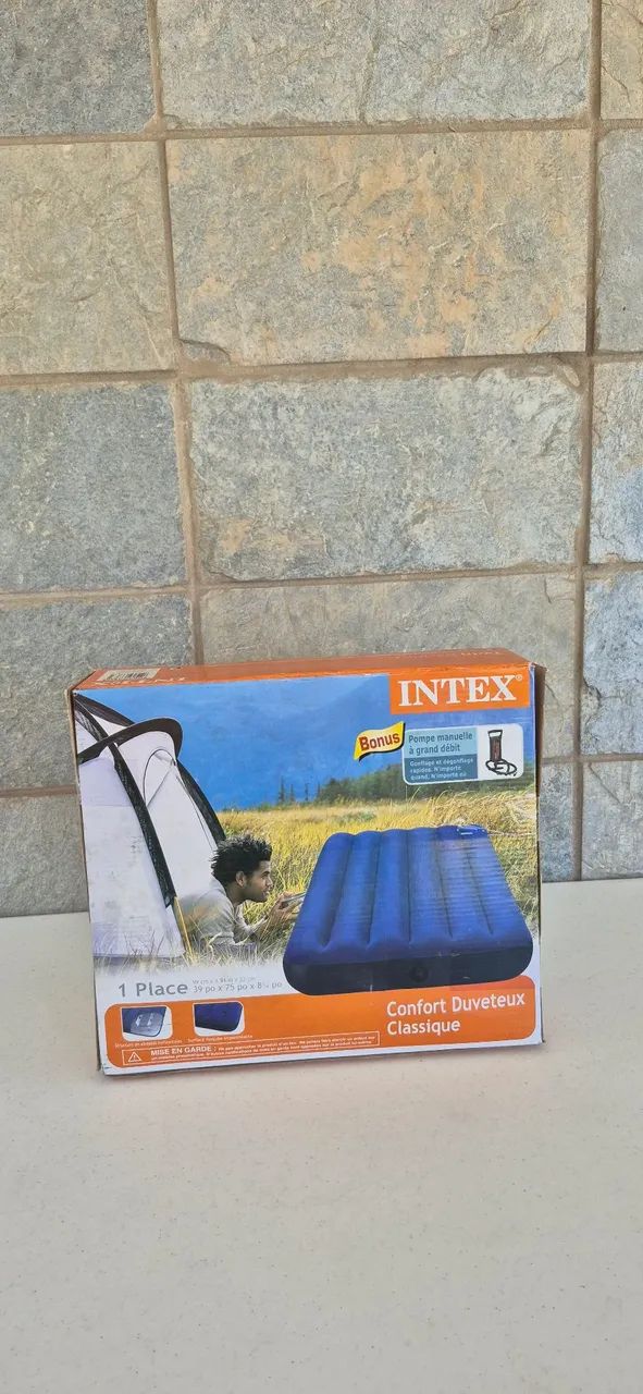 Colchão inflável solteiro com bomba