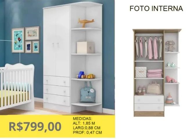 ROUPEIRO INFANTIL A PRONTA-ENTREGA 