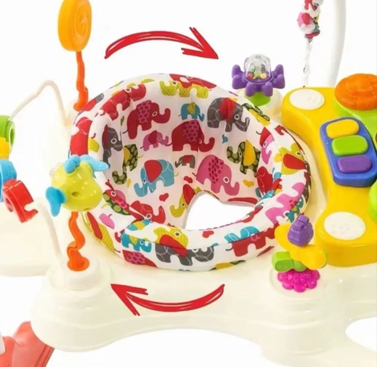 Brinquedo Jumper Pula Pula 360º Elefantinho Baby Style - Foto 5