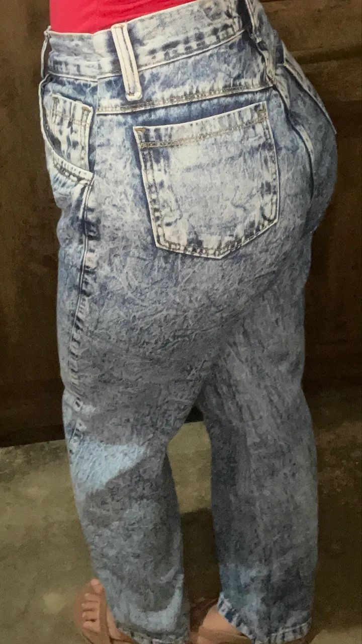 Calça jeans wide leg grafite - Foto 2