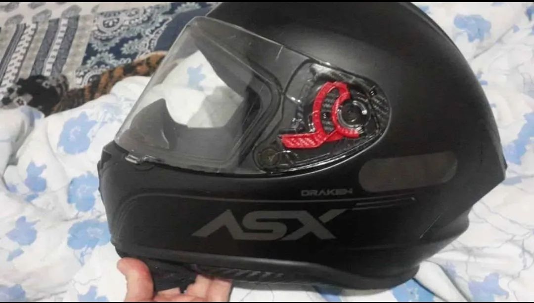 Capacete ASX DRAKEN PRETO  - Foto 2