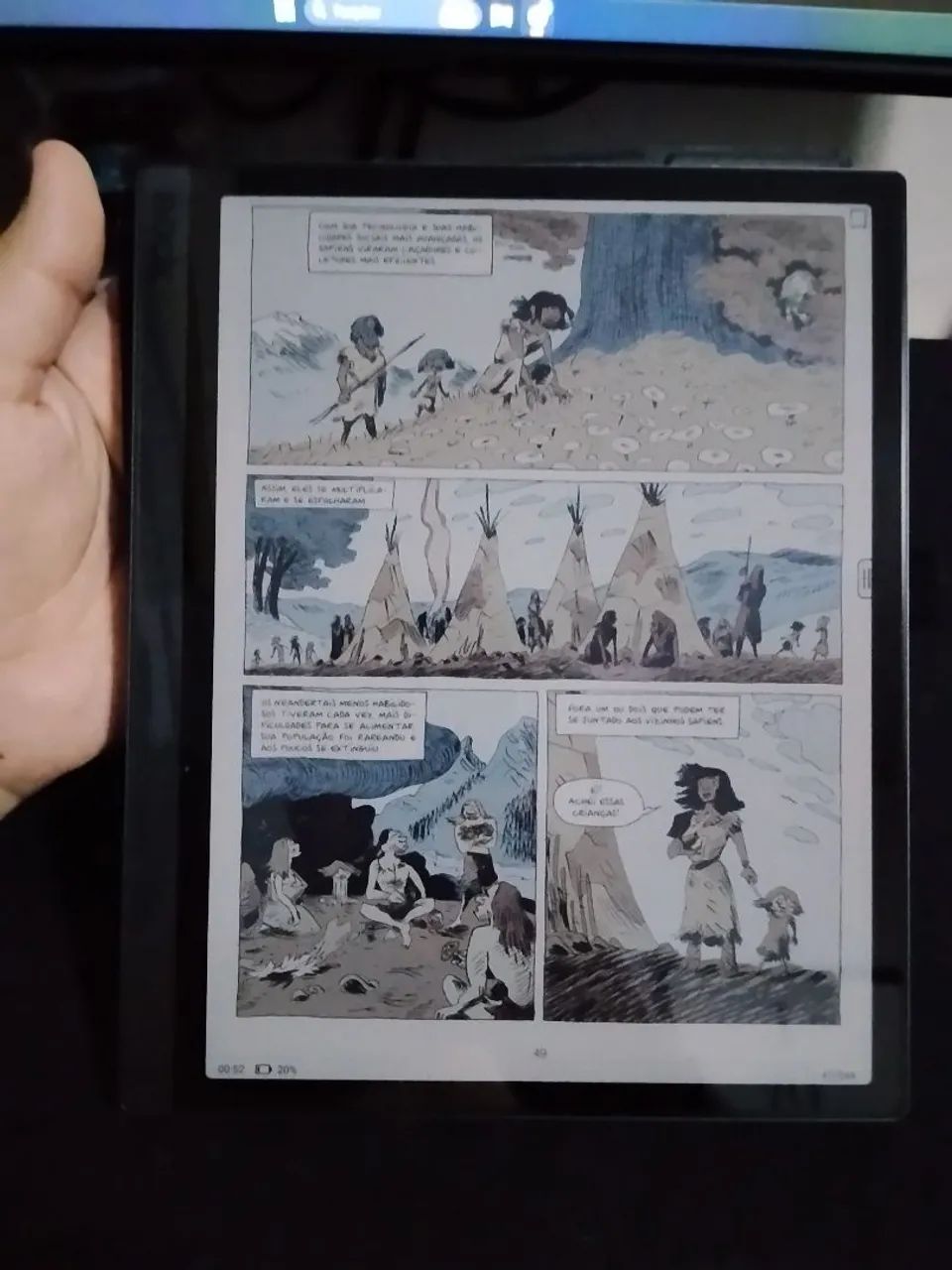 Tablet tipo kindle Onyx Boox Tab Ultra Color caixa, capa teclado, caneta, perfeito estado - Foto 2