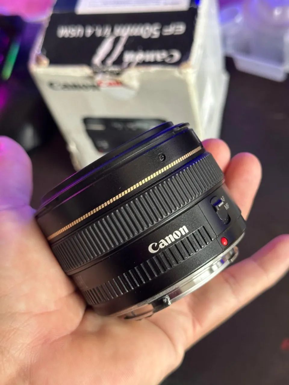 Canon EF 50mm f/1.4 USM - Estado de Nova + Caixa - Acessórios para