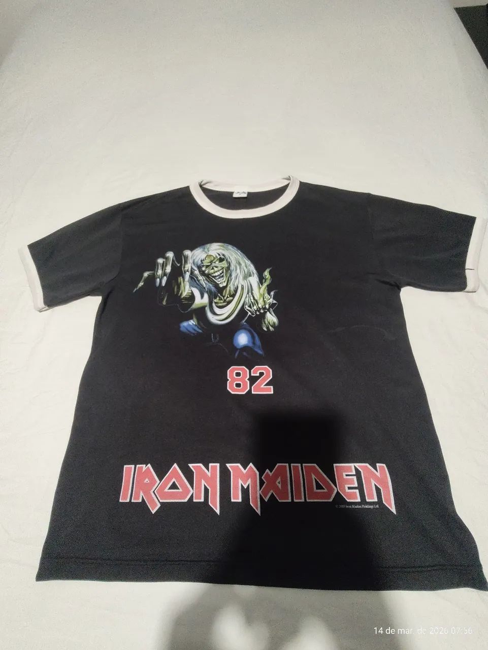 Camisa iron maiden estilo time futebol !!!