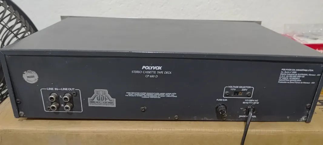 Tape Deck Toca Fitas Polyvox CP 650D Perfeito e Original. - Foto 2