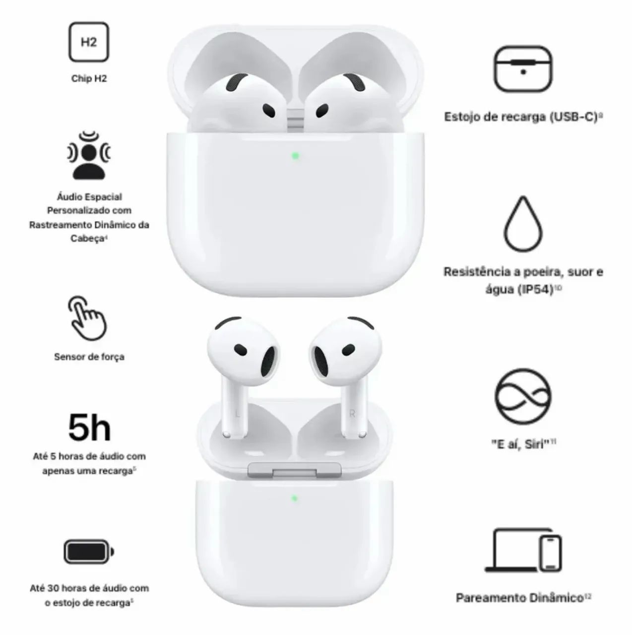 AirPods 4 com cancelamento de ruído