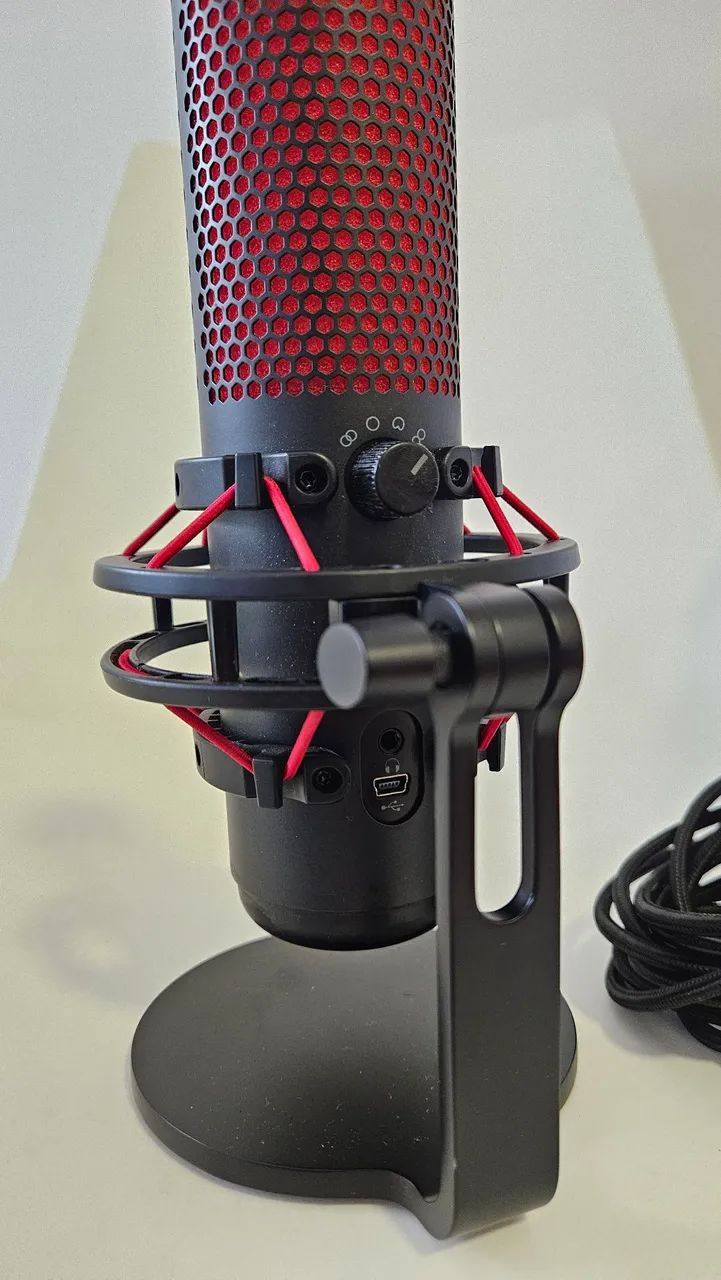Microfone HyperX Quadcast (Usado) - Foto 4