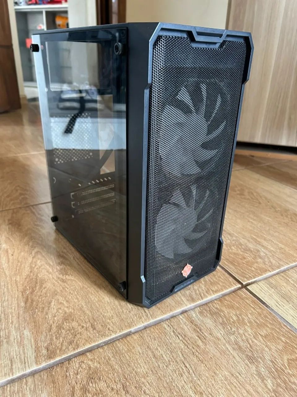 Gabinete Gamer TGT Jester | Lateral de Vidro Com 2 Ventoinhas