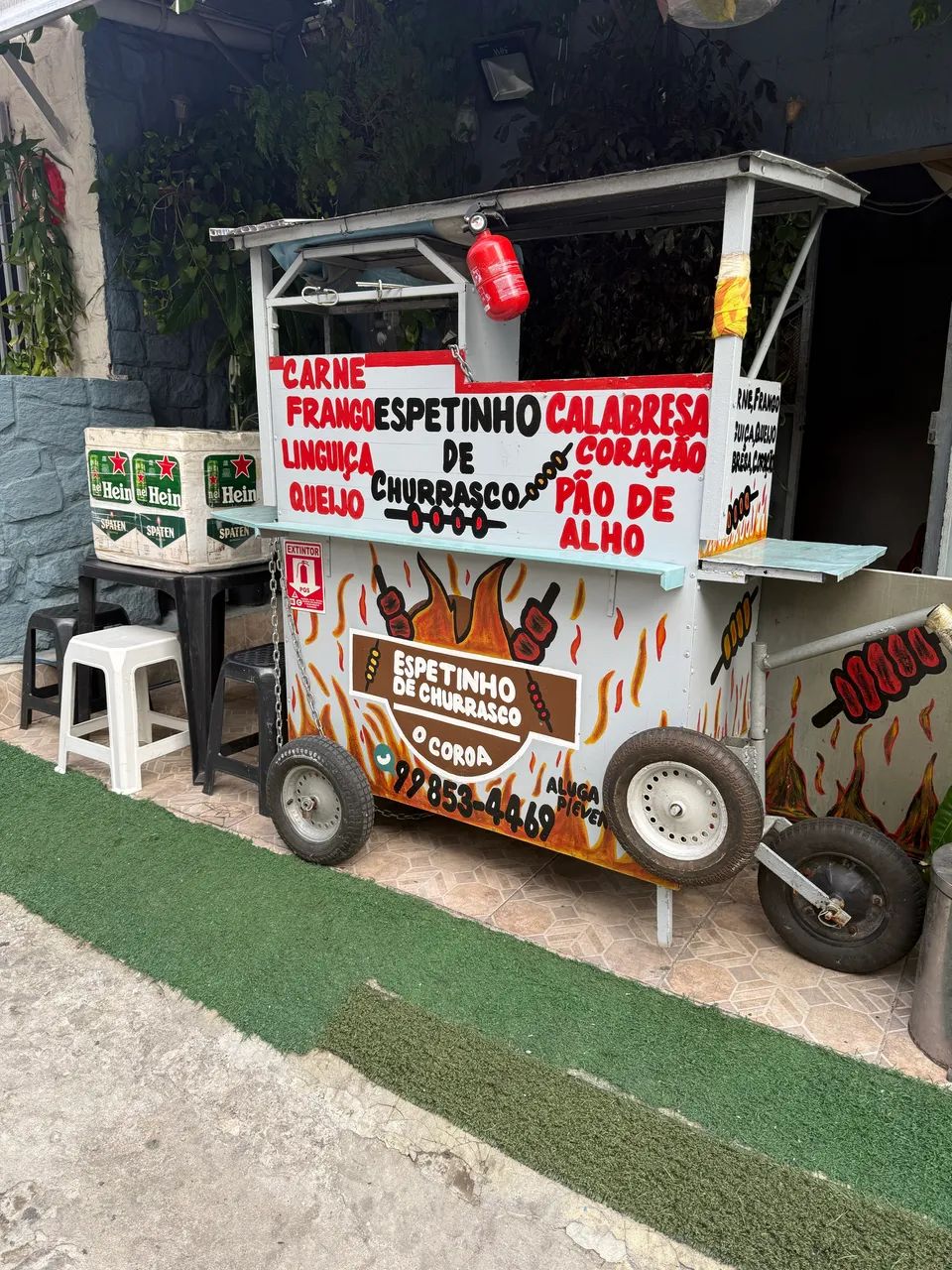 Carrinho para churrasco 