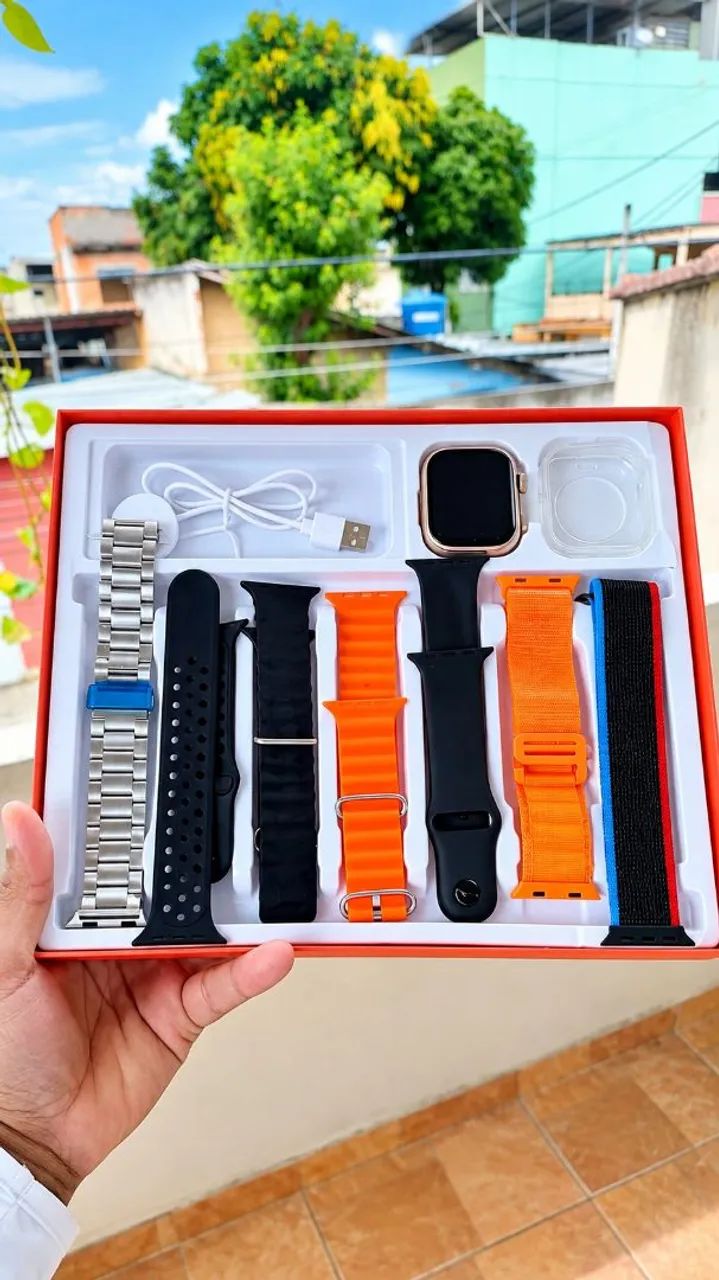 Relógio Smartwatch 7 puseiras frete grátis 
