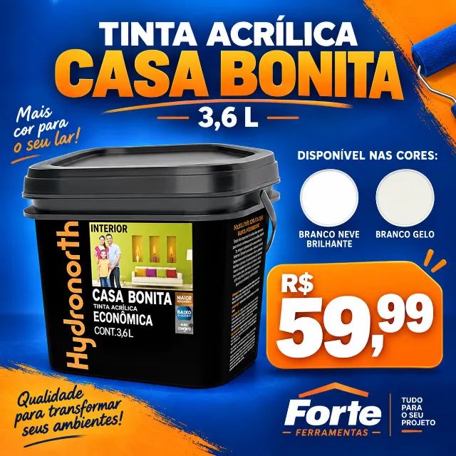 Tinta Acrílica Casa Bonita Hydronorth 3,6 L