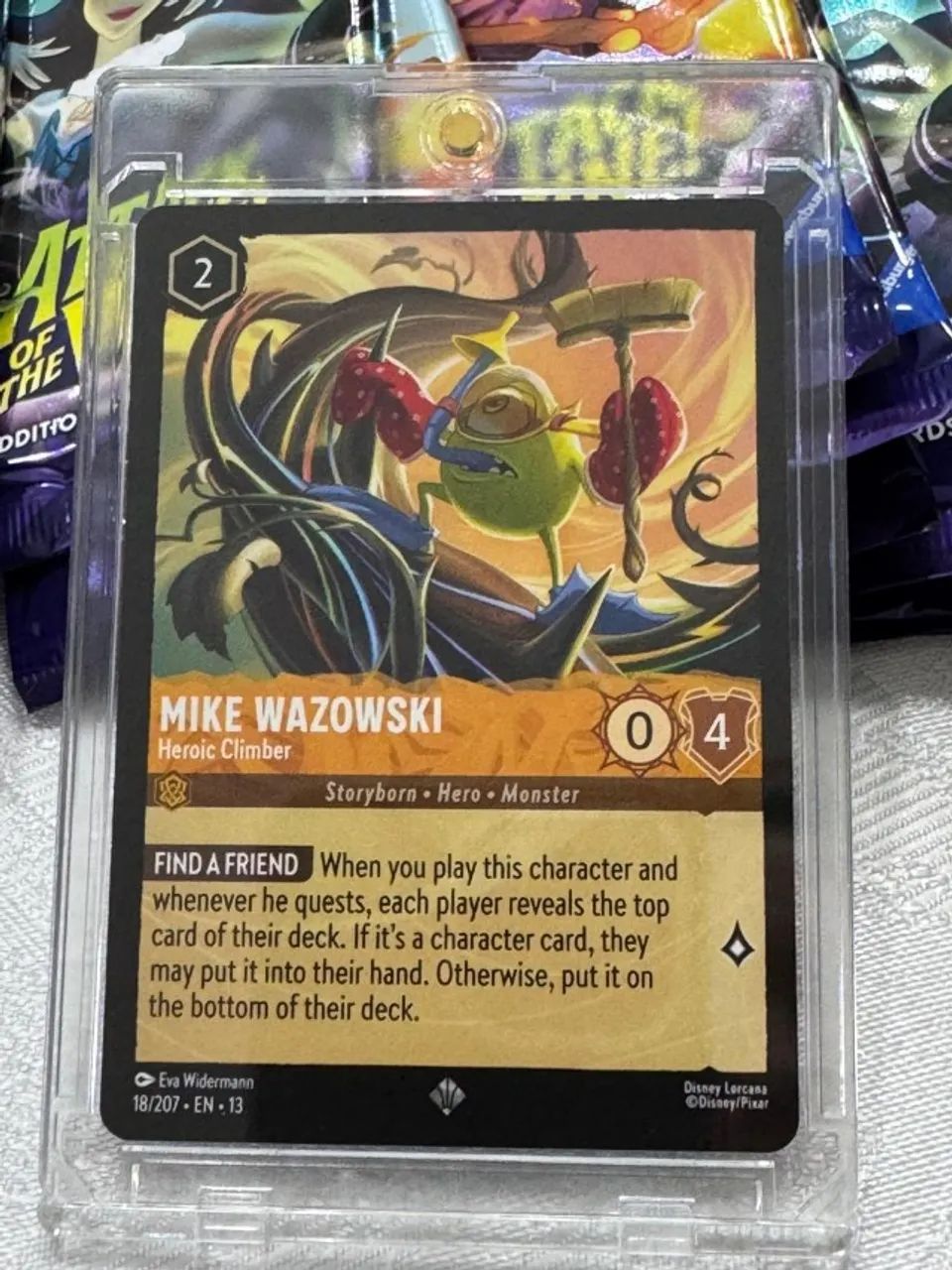 Carta Avulsa Lorcana Mike Wazowski - Heroic Climber - Foto 2