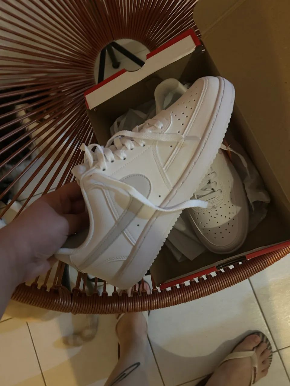 Tênis Nike court low branco original  - Foto 3