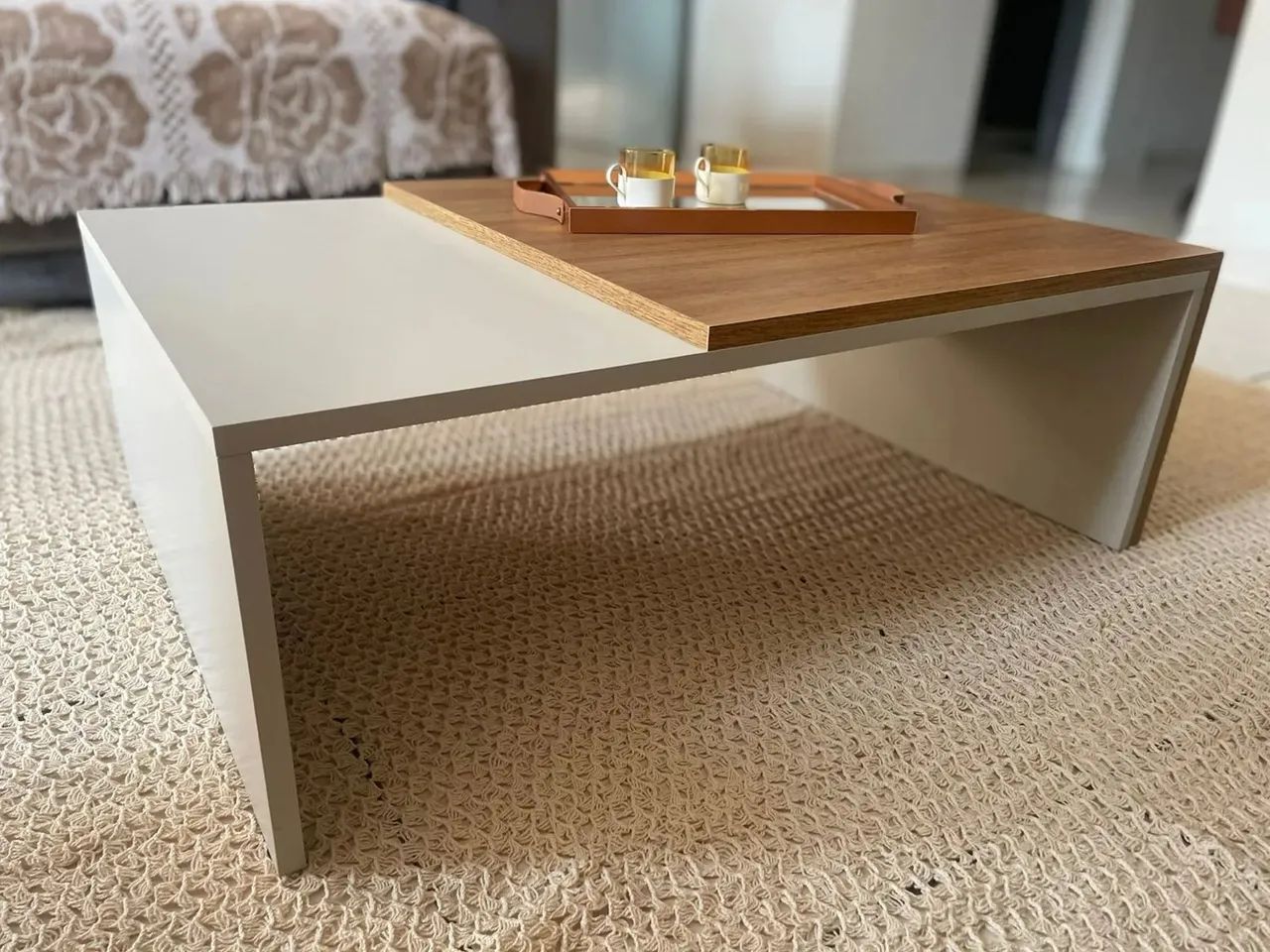 Mesa de centro - 80cm x 55cm - Foto 3