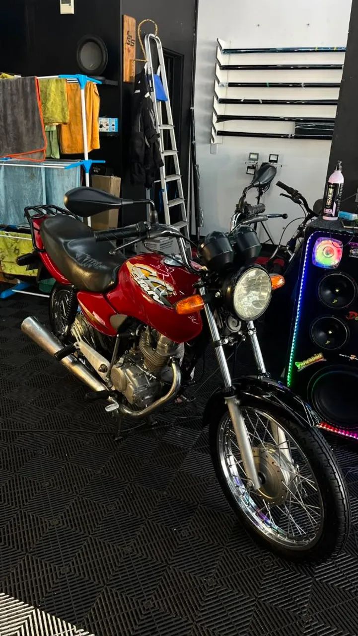 Moto 125 vermelha 2002 - Foto 4