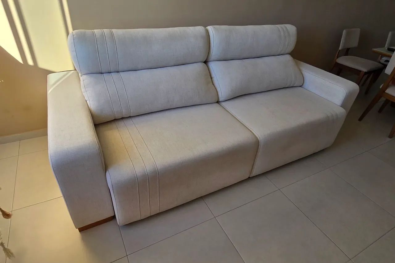 Sofá reclinável e retrátil de 2,5m - Foto 2