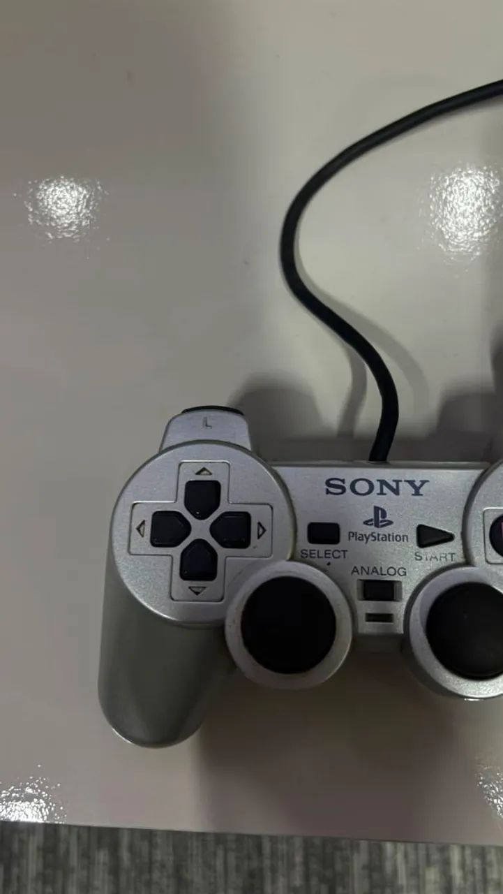 Controle PS2 Original Prata - Foto 2