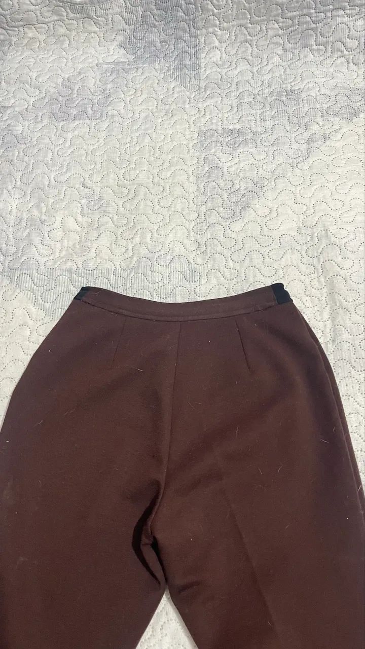 Calça social marrom - elegante e confortável (tam. 36) - Foto 3
