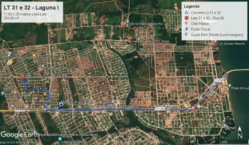 2 Lotes Planos em Luzimangues - 324 m² | Prontos p/ Construir - Foto 2