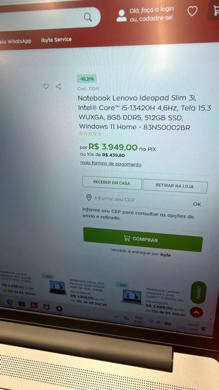 NOTEBOOK LENOVO IDEALPAD  - Foto 3
