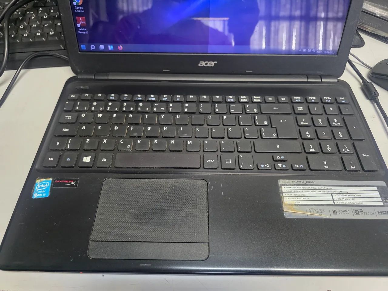 Notebook acer i3 6gb - detalhe 