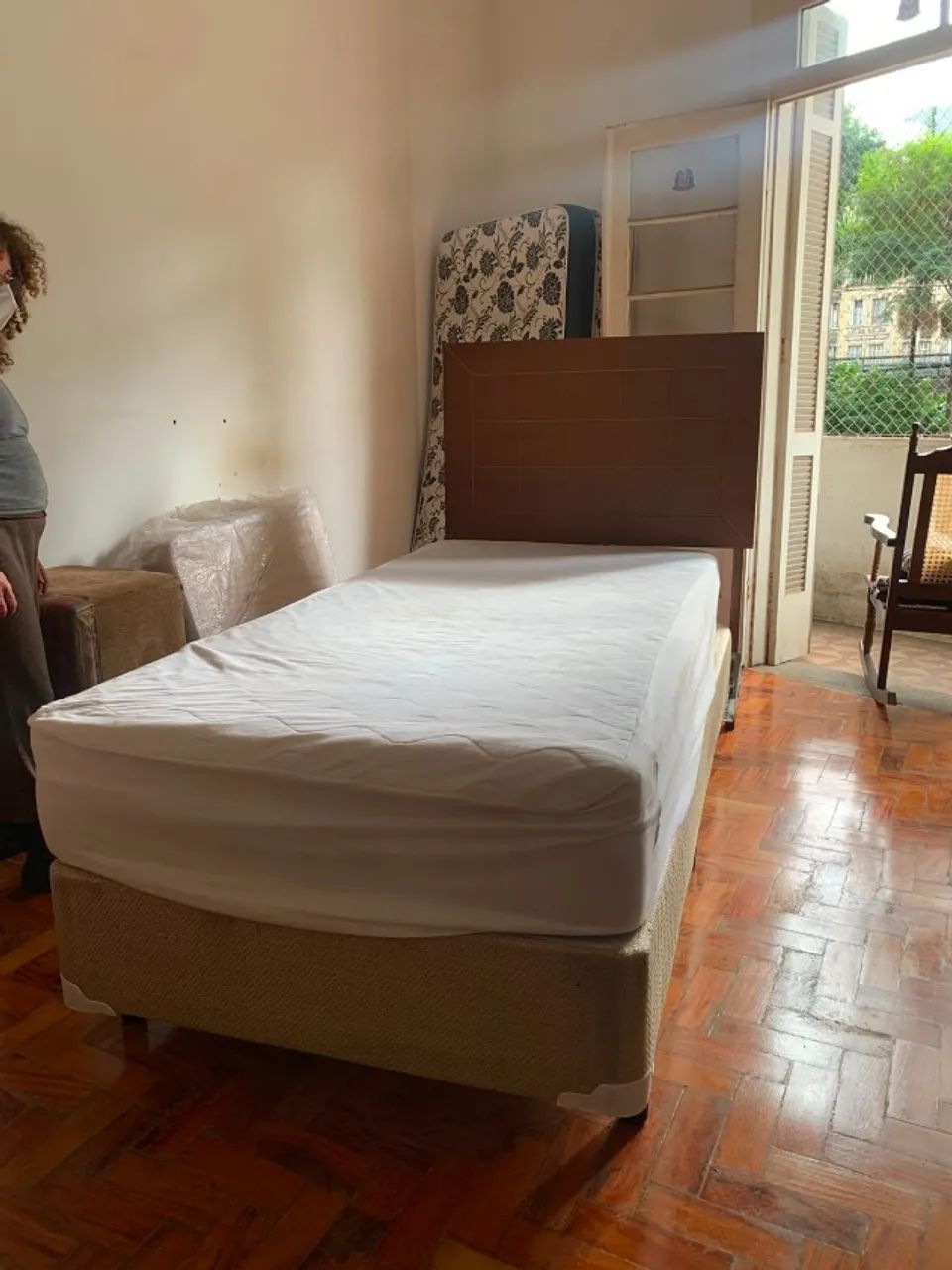 Cama de solteiro box de madeira maciça  - Foto 2