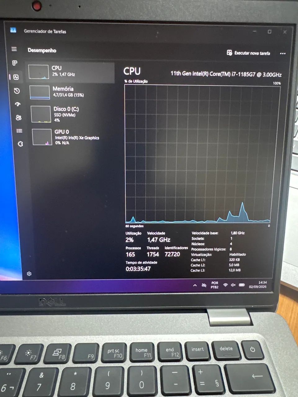 Notebook DELL i7 11ªGen 32Gb 512 SSD - Foto 2