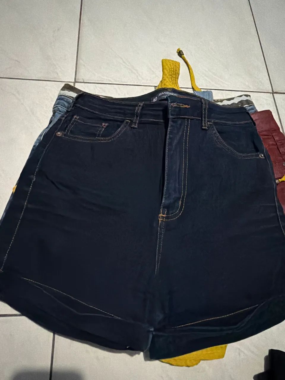 Short cintura alta jeans TAM 40