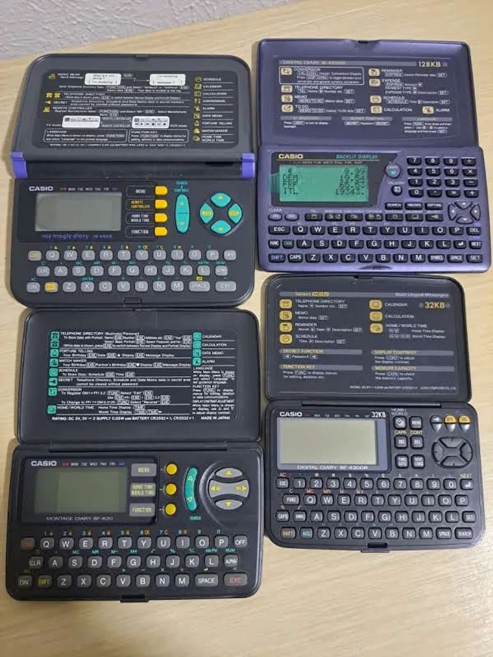  04 Agendas da Casio antigas para aproveitar peças