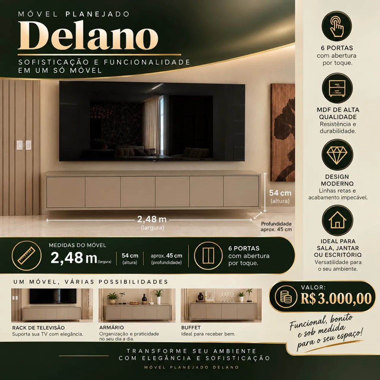 Armário Dellano  - Foto 3