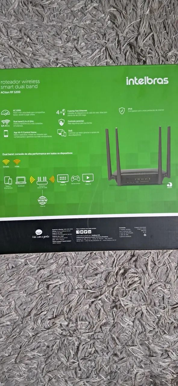 Roteador Wireless Smart dual band AC 1200 - Foto 2