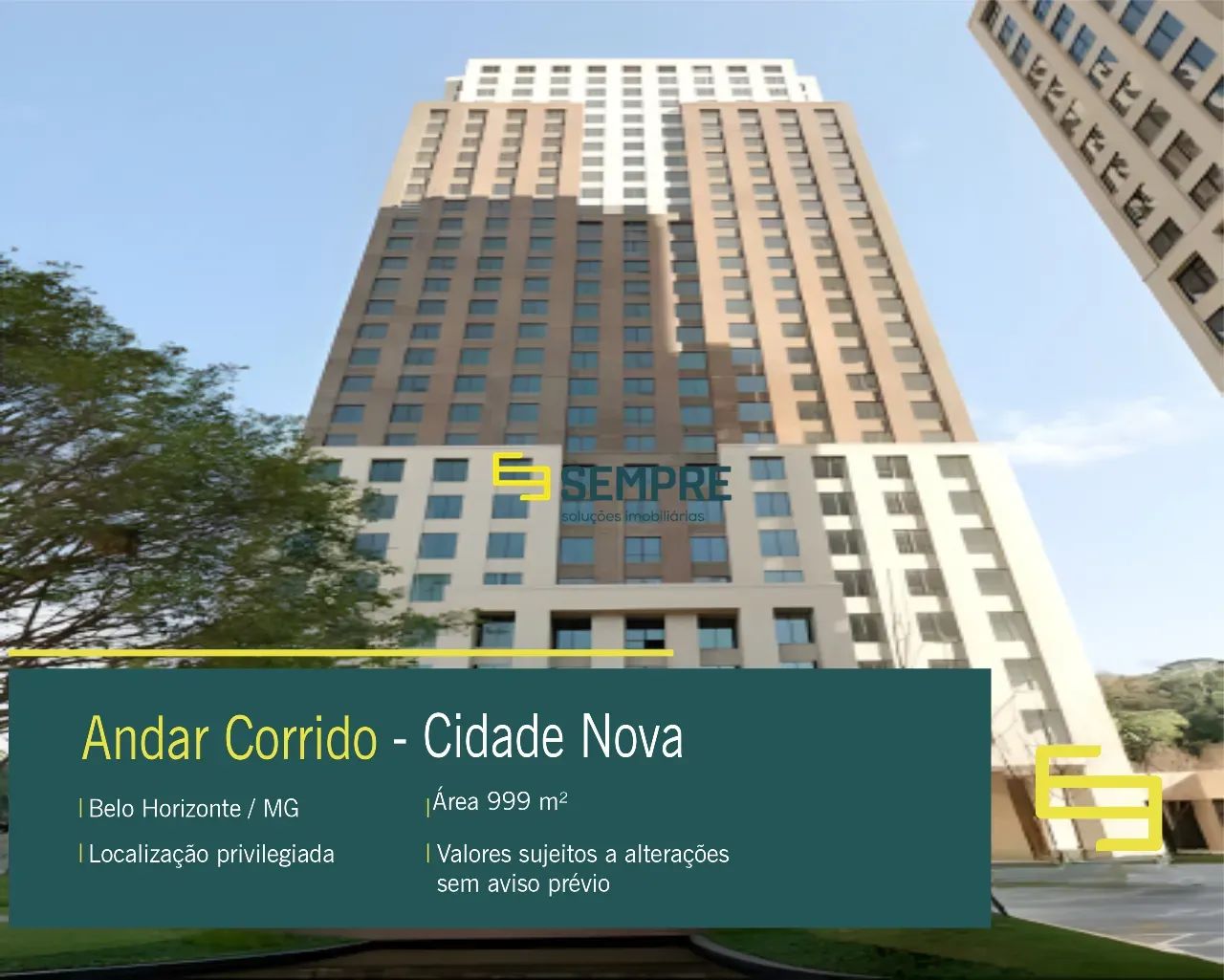 Andar corrido para alugar na Cidade Jardim em São Paulo/ SP