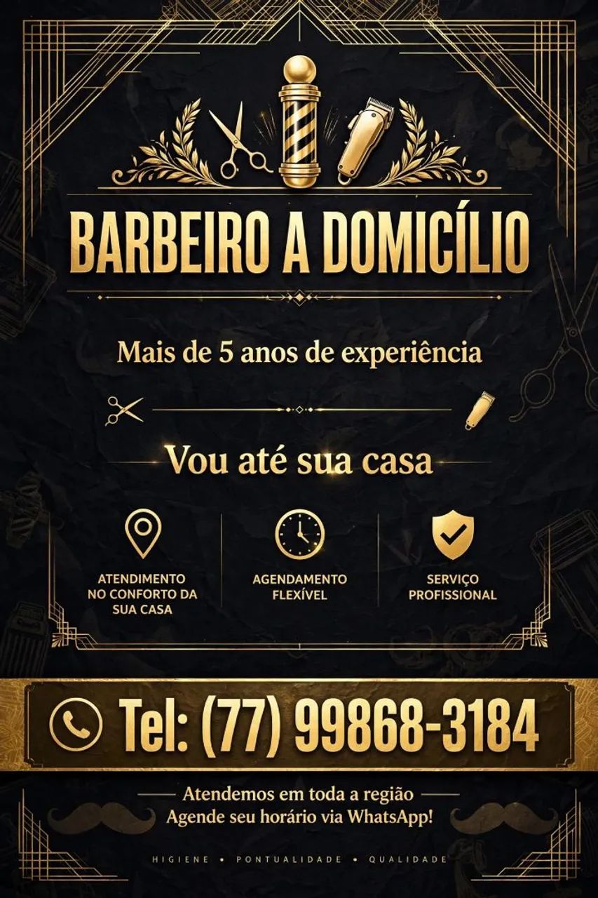 Barbeiro a domicílio 
