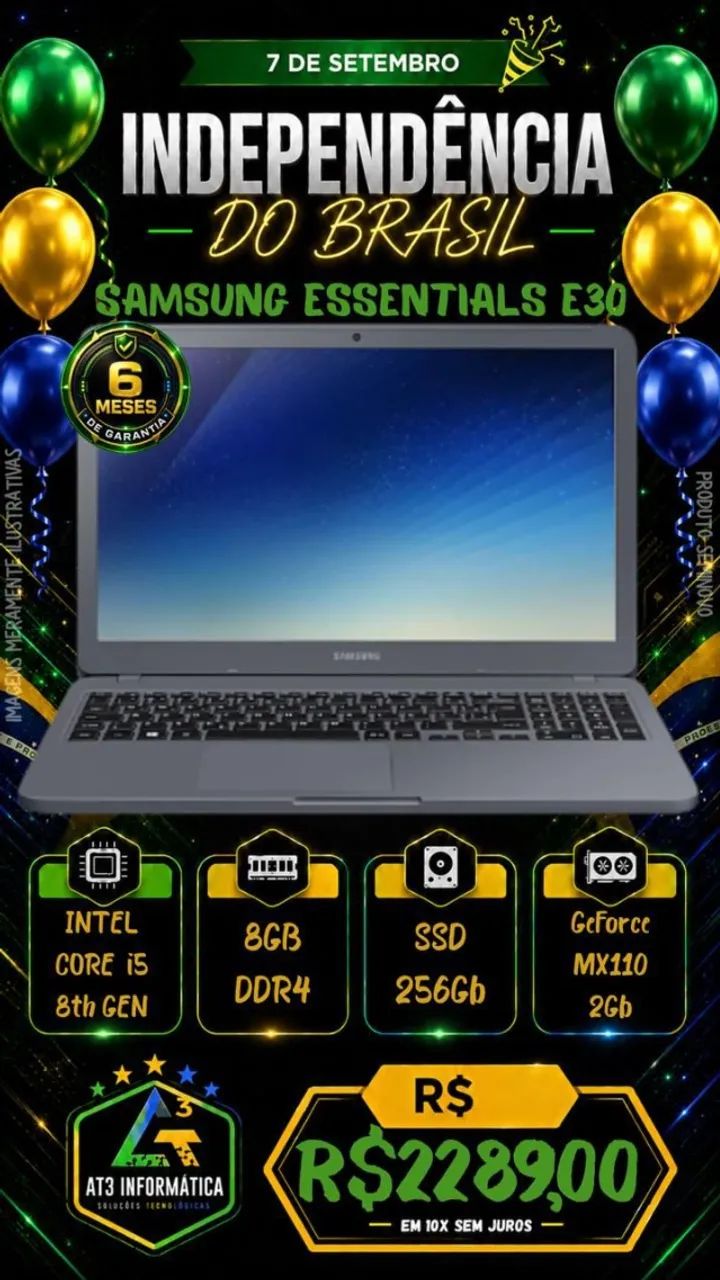 Catálogo de Notebooks Seminovos com Garantia - At3 Informática - Foto 5