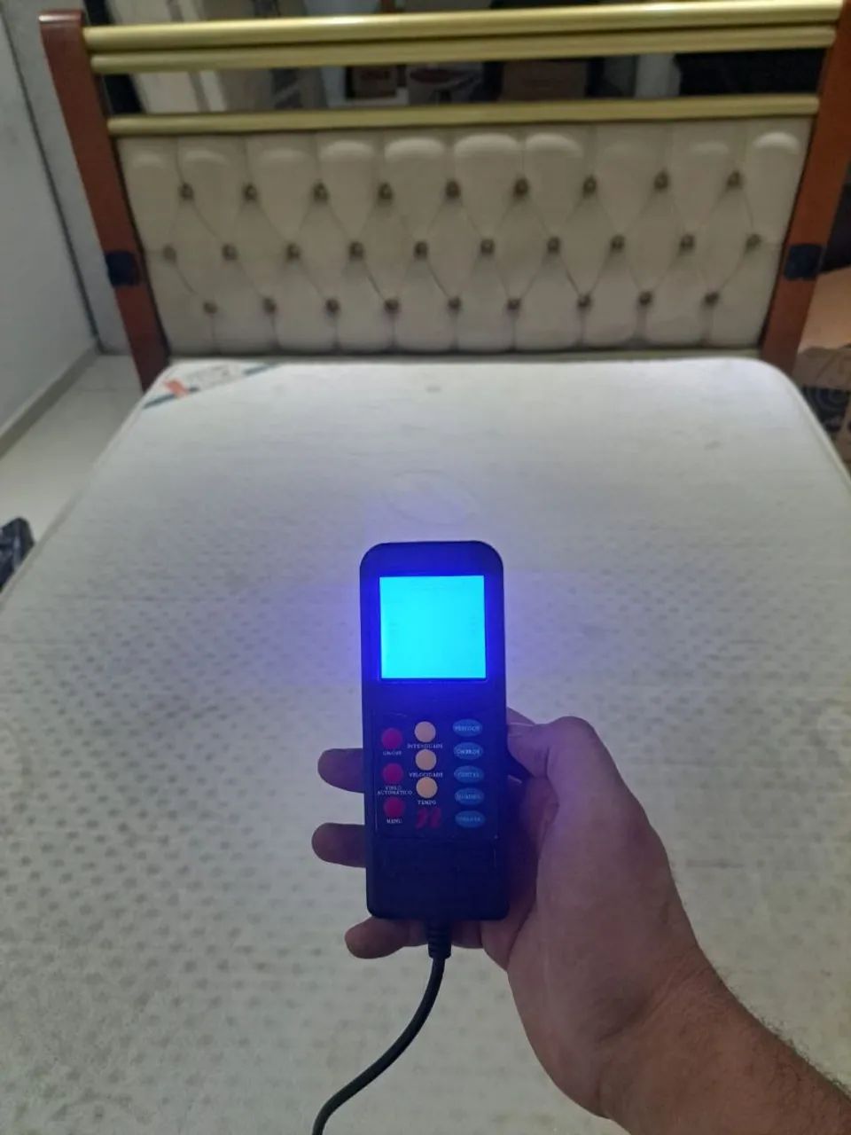 Colchão com massagem+ cama box + cabeceira  - Foto 2