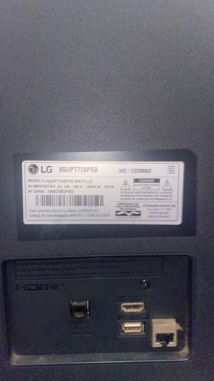 Smart TV LG de 65 polegadas - Foto 2