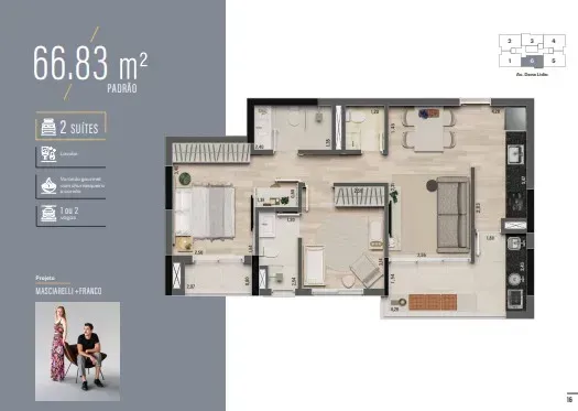 PLANTA 66m²