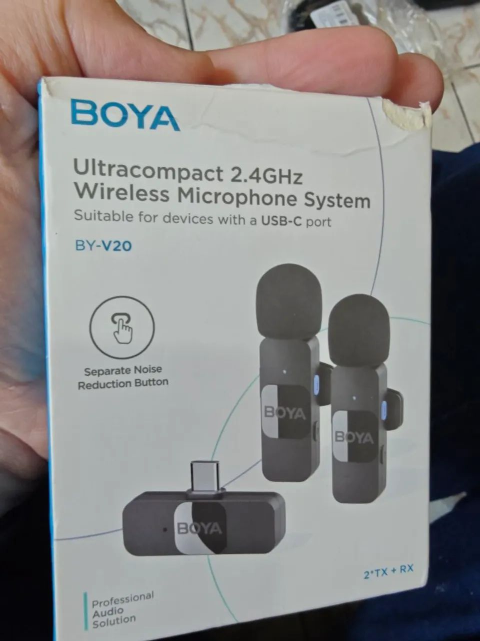Boya ultra compacto wireless microfone
