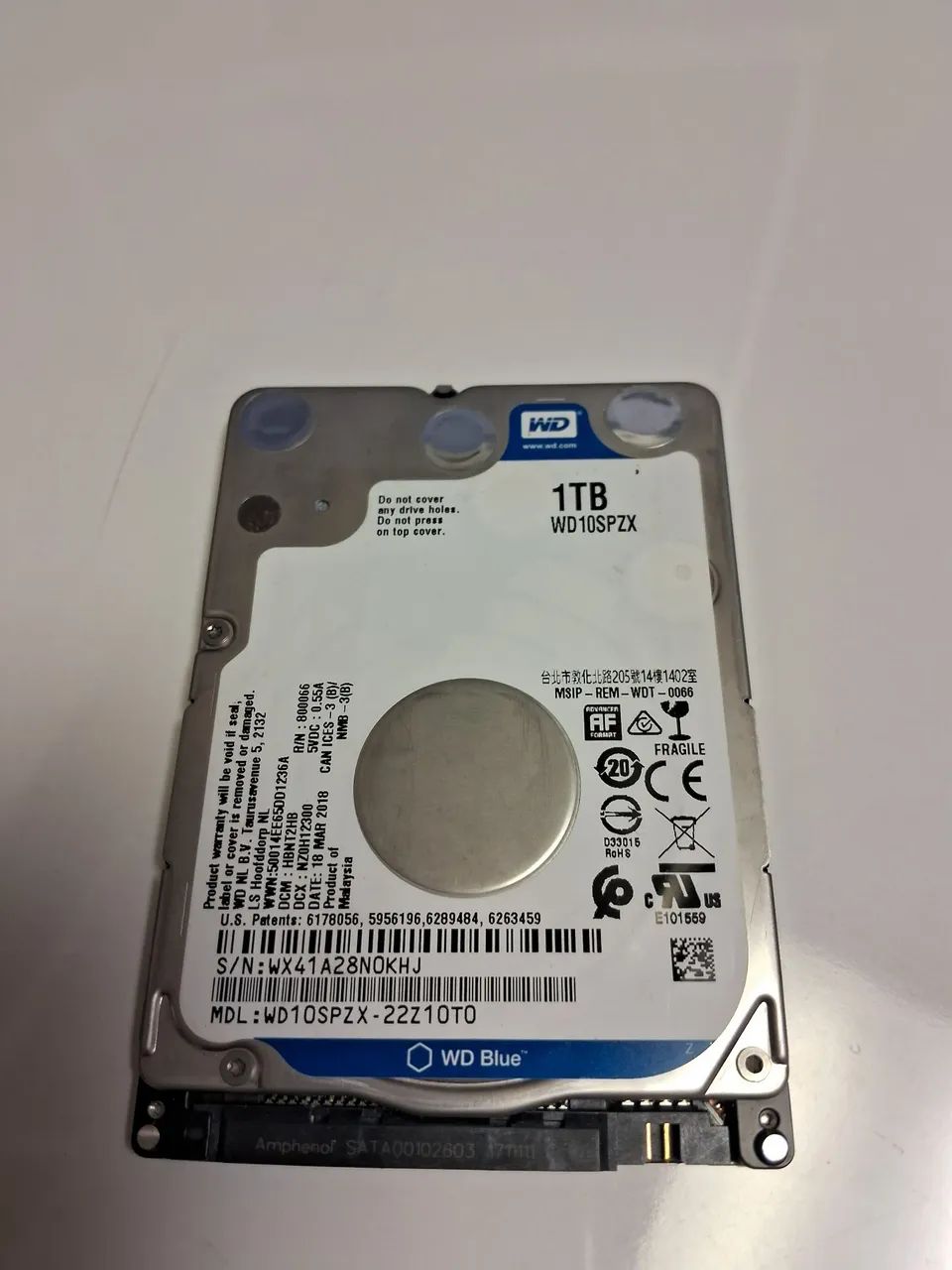 HD sata 1 TB notebook