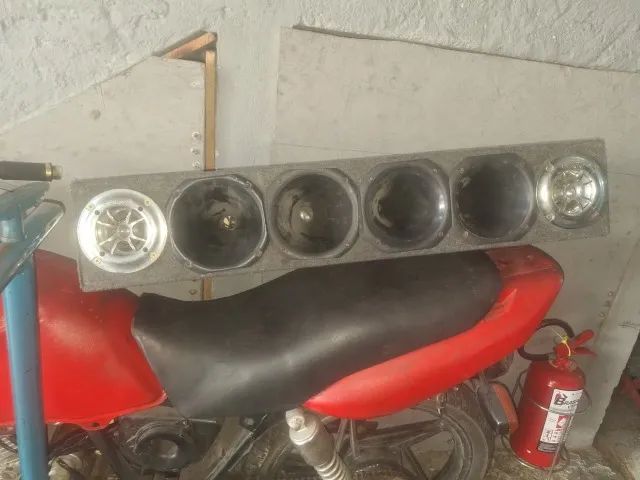 Som de carro em perfeito estado 2 sub de 12" e 4 corneta e 2 tweeter - usado - Foto 2